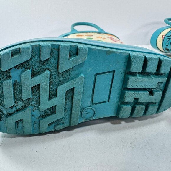 Oaki Toddler Rubber Rainboots Forest Animals Pattern sz 7 - Picture 9 of 9